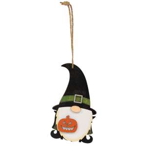 Witch Gnome & Jack Ornament #36554