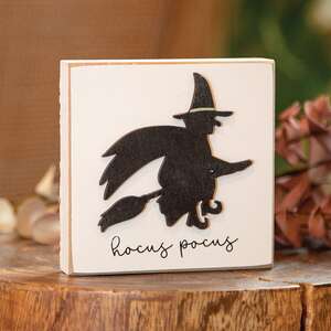 Hocus Pocus Witch Silhouette Block 36563