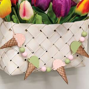 Wooden Beaded Ice Cream Garland 37683;