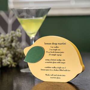 Lemon Drop Martini Chunky Sitter 37703;