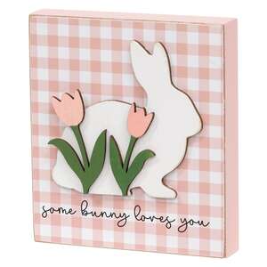 Some Bunny Loves You Bunny & Tulip Block