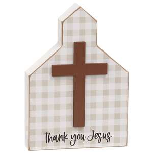 Thank You Jesus Church Block Sitter