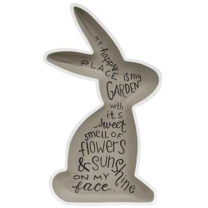 Bunny Words Wooden Tray #37741