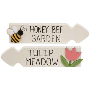 Honey Bee Garden Tulip Meadow Arrow Sitter, 2 Asstd. #37757