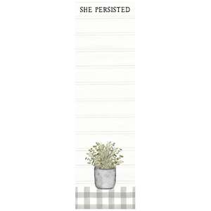 She Persisted Long Notepad;