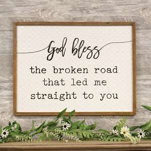 Broken Road Wall Sign 65144;