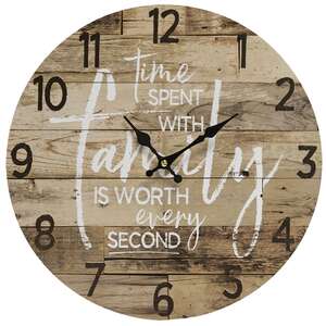 Time With Family Clock;