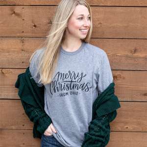 Merry Christmas from (Your State Here) T-Shirt LXSTATE