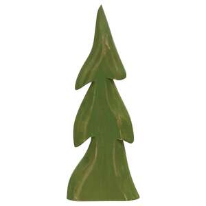 Distressed Wooden Pine Tree Sitter #37595