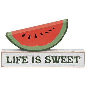 2pc Set, Stacking "Life is Sweet" & Watermelon Block