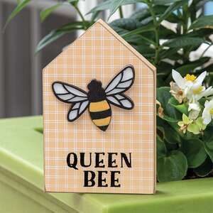 Queen Bee Plaid Block Sitter 37619