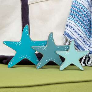 3/Set, Wooden Starfish Bundle