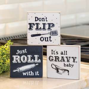 It's All Gravy Square Block, 3 Asstd.;