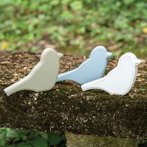 Distressed Chunky Wooden Spring Bird, 3 Asstd. #37794