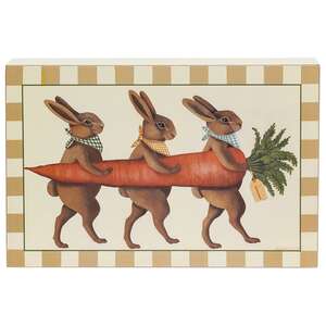 1st Place Carrot Bunny Trio Box Sign