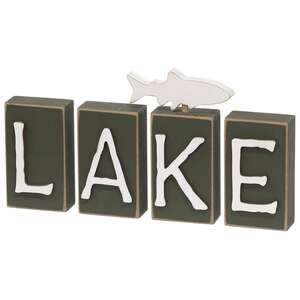 4 Set, "Lake" Word Blocks #37813