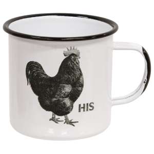 His Chicken Enamel Mug #60465