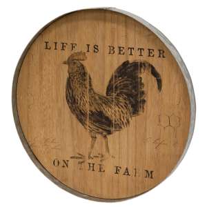 Life is Better On the Farm Chicken Wood Decor #65343