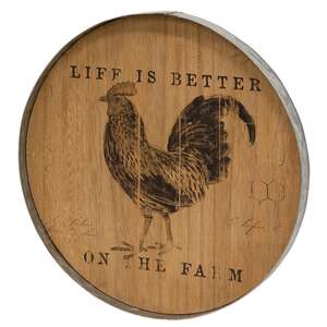 Life is Better On the Farm Chicken Wood Decor