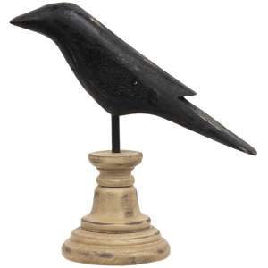 Wooden Crow Pedestal, Small #91157