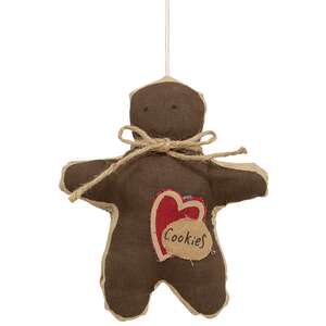 I Heart Cookies Gingerbread Ornament;
