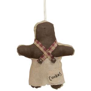 Gingerbread Cookie Girl Ornament;