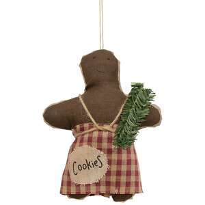 Gingerbread Girl Ornament;