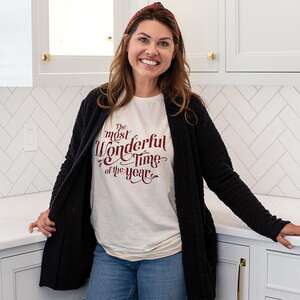 The Most Wonderful Time Of The Year T-Shirt, Natural L147;