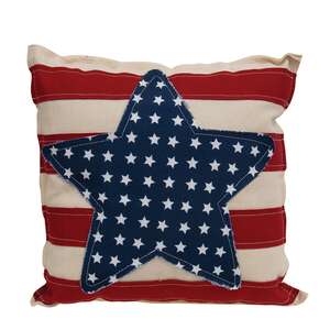 Patriotic Star & Stripes Pillow;