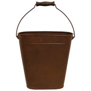 Rust & Black Oval Wall Planter #16089A