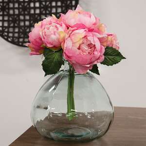 Full Bloom Peony Bouquet, Rose Pink 18379;