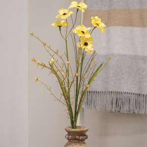 Wild Spring Geranium & Grass Spray, Yellow 18391