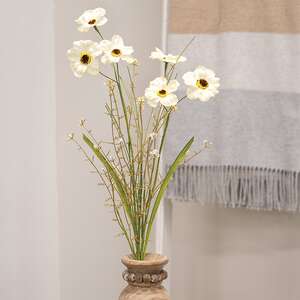 Wild Spring Geranium & Grass Spray, Cream 18393;