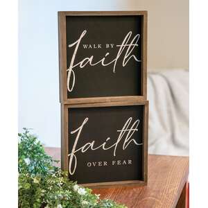 Faith Chalkboard Look Frame, 2 Asstd. 36079;