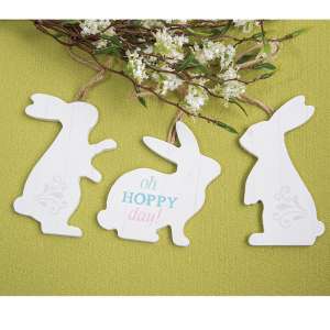 Oh Hoppy Day Easter Bunny Ornament, 3 Asstd. #37594
