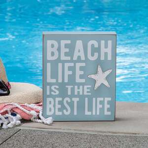 Beach Life Starfish Box Sign