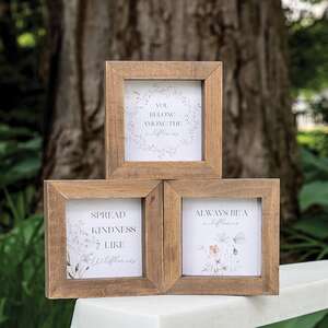 Wildflower Sayings Mini Frame, 3 Asstd.