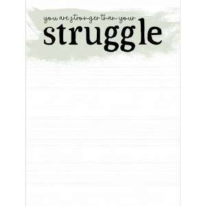 You Are Stronger Than Your Struggle Notepad 55056