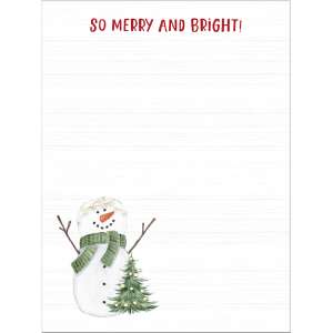 So Merry and Bright! Snowman Notepad #55058