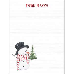 Feelin' Flakey! Snowman Notepad;