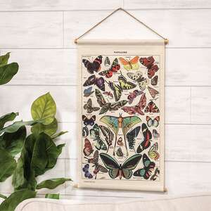 Butterfly Linen Wall Hanging 65341