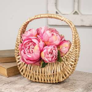 Wicker Flower Basket 65344