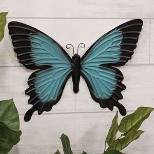Blue Butterfly Metal Wall Decor 70147;