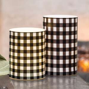 Black Small Buffalo Check Timer Pillar -