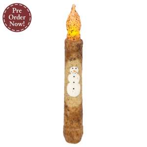 Grungy Smiling Snowman Timer Taper #85026