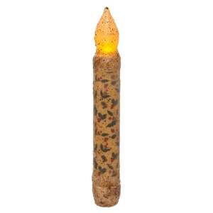 Grungy Holly & Berries Timer Taper