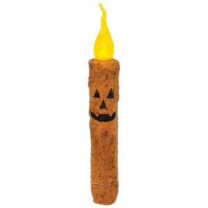 Grungy Jack O Lantern Flicker Timer Taper