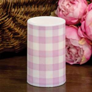 Pink Buffalo Check Timer Pillar, 3"x5" 85091;
