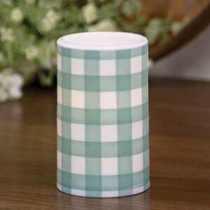 Green Buffalo Check Timer Pillar, 3"x5" 85093;