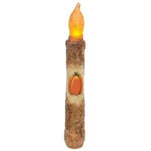 Burnt Ivory Pumpkin Timer Taper